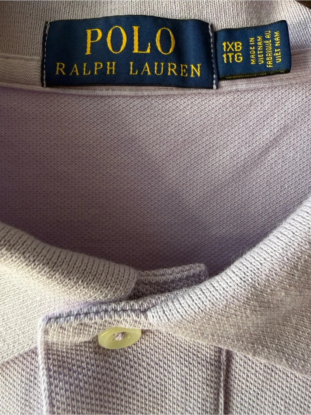 Polo Ralph Lauren Men’s 1XB Powder Purple Mesh Polo Shirt Big & Tall NWT